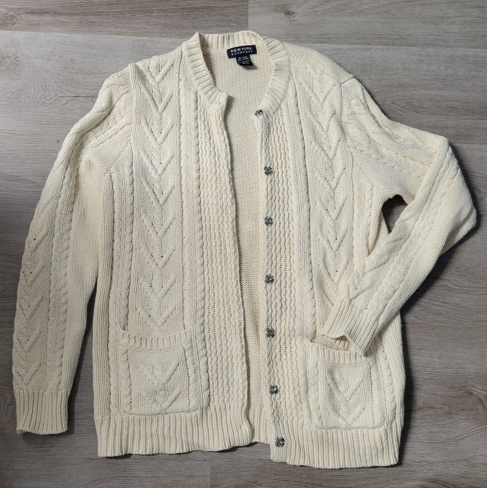 Vintage Cable Knit Cardigan